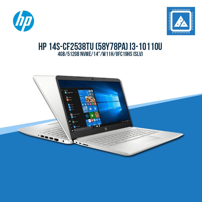 HP 14S-CF2538TU (58Y78PA) I3-10110U/4GB/512GB NVME | BEST FOR STUDENTS AND FREELANCERS LAPTOP HP 14S-CF2538TU (58Y78PA) I3-10110U/4GB/512GB NVME | BEST FOR STUDENTS AND FREELANCERS LAPTOP